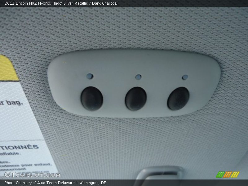 Ingot Silver Metallic / Dark Charcoal 2012 Lincoln MKZ Hybrid