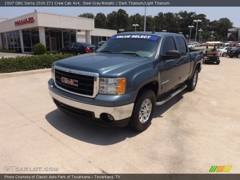 Steel Gray Metallic / Dark Titanium/Light Titanium 2007 GMC Sierra 1500 Z71 Crew Cab 4x4