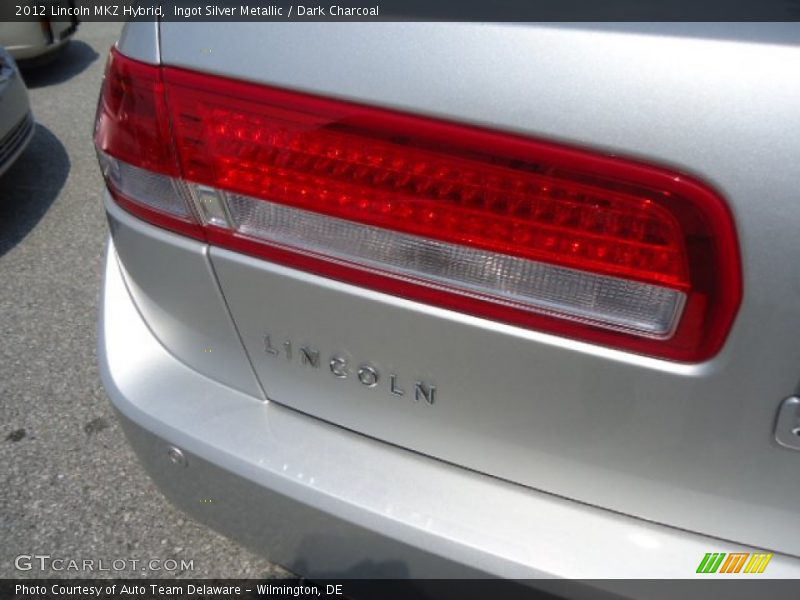 Ingot Silver Metallic / Dark Charcoal 2012 Lincoln MKZ Hybrid