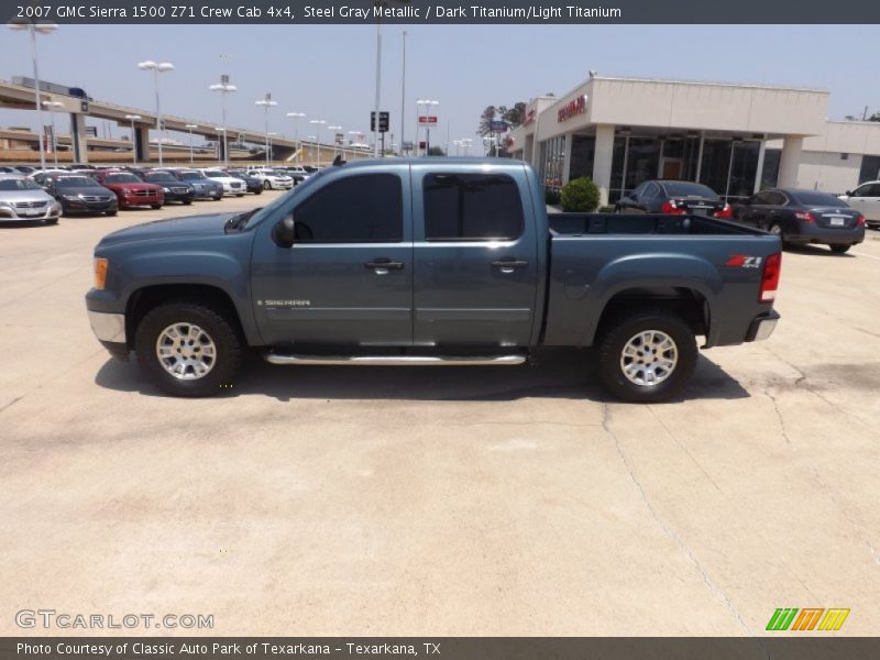 Steel Gray Metallic / Dark Titanium/Light Titanium 2007 GMC Sierra 1500 Z71 Crew Cab 4x4