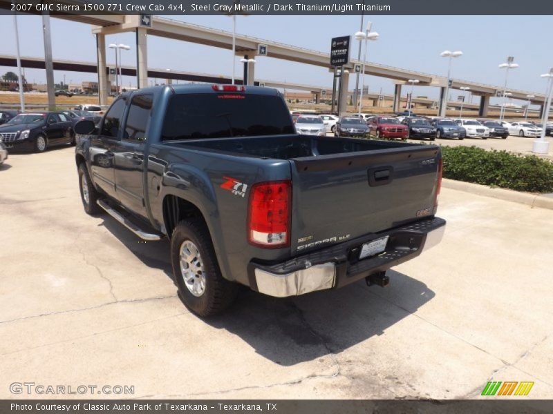 Steel Gray Metallic / Dark Titanium/Light Titanium 2007 GMC Sierra 1500 Z71 Crew Cab 4x4