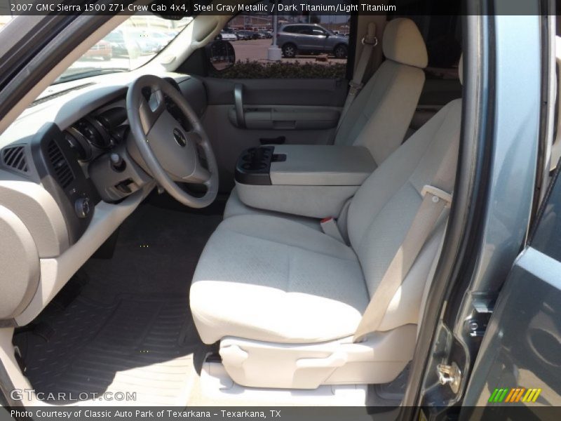 Steel Gray Metallic / Dark Titanium/Light Titanium 2007 GMC Sierra 1500 Z71 Crew Cab 4x4