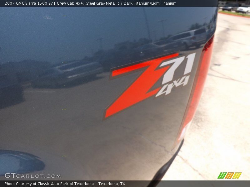 Steel Gray Metallic / Dark Titanium/Light Titanium 2007 GMC Sierra 1500 Z71 Crew Cab 4x4