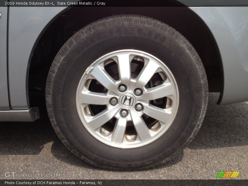 Slate Green Metallic / Gray 2009 Honda Odyssey EX-L