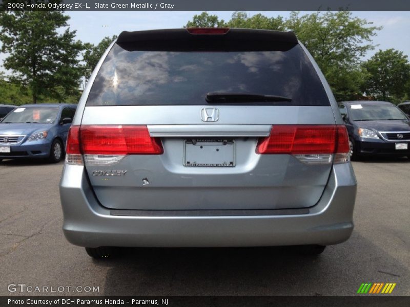Slate Green Metallic / Gray 2009 Honda Odyssey EX-L