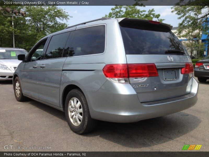Slate Green Metallic / Gray 2009 Honda Odyssey EX-L