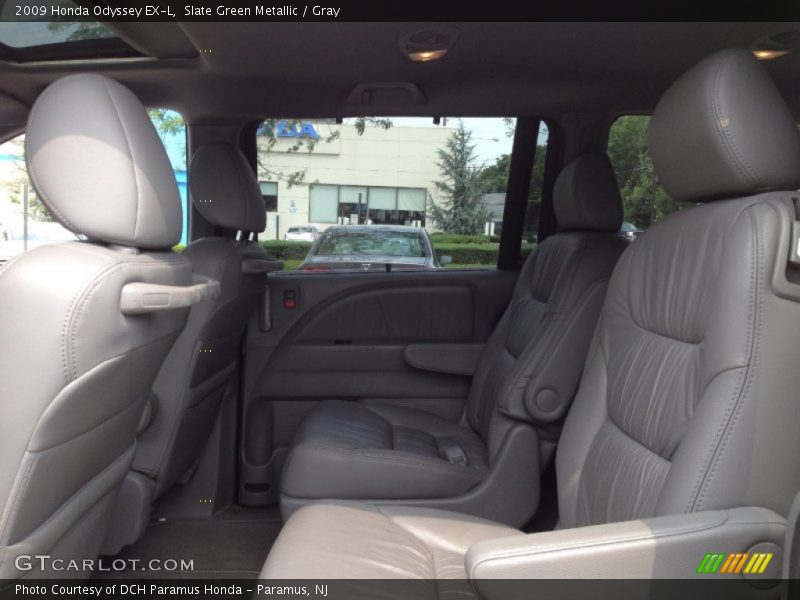 Slate Green Metallic / Gray 2009 Honda Odyssey EX-L