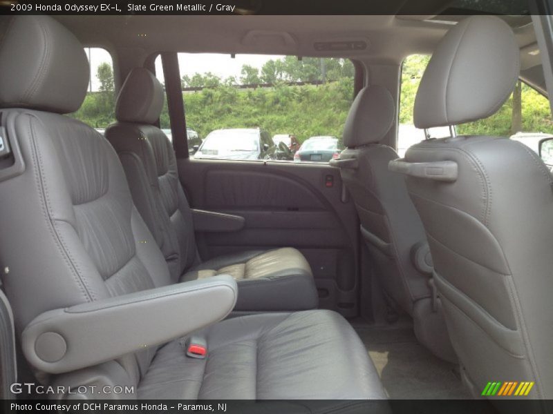 Slate Green Metallic / Gray 2009 Honda Odyssey EX-L