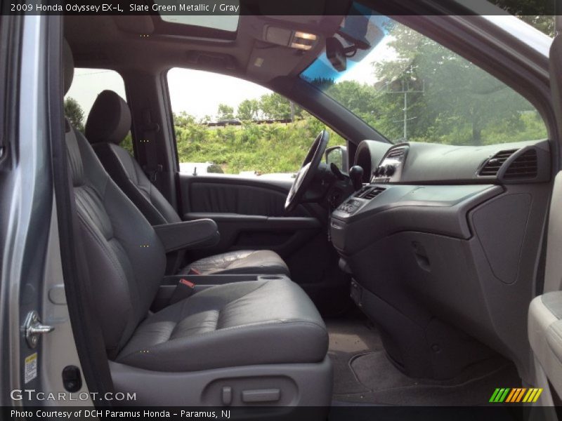 Slate Green Metallic / Gray 2009 Honda Odyssey EX-L