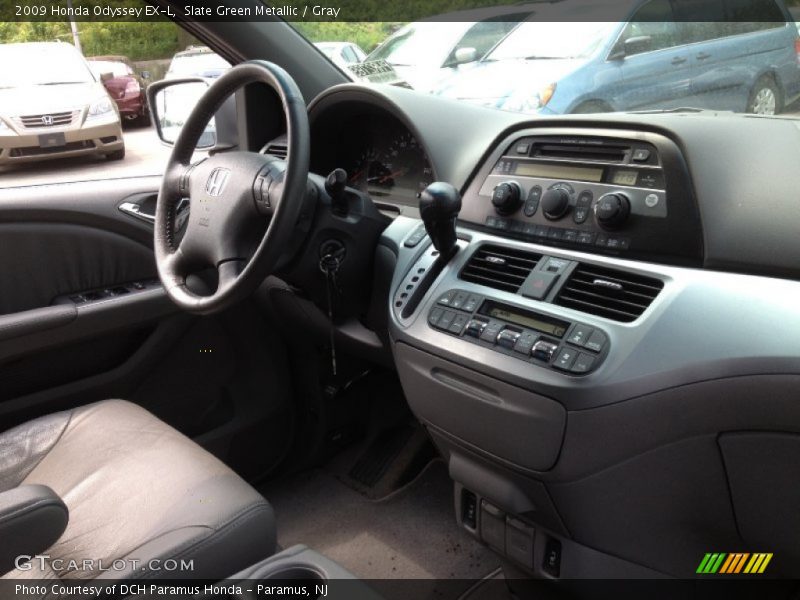 Slate Green Metallic / Gray 2009 Honda Odyssey EX-L