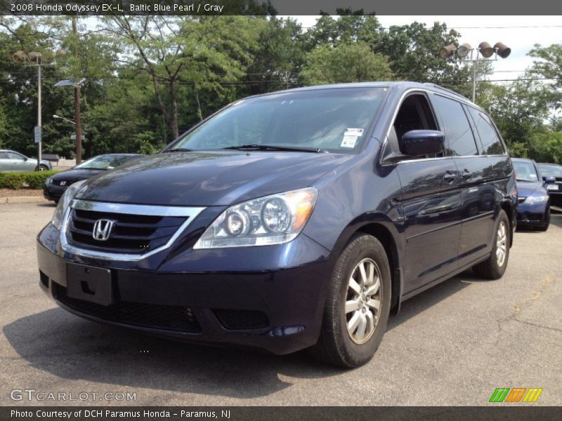 Baltic Blue Pearl / Gray 2008 Honda Odyssey EX-L