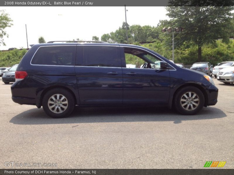 Baltic Blue Pearl / Gray 2008 Honda Odyssey EX-L