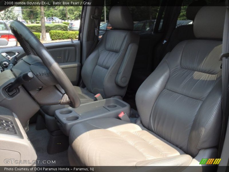 Baltic Blue Pearl / Gray 2008 Honda Odyssey EX-L