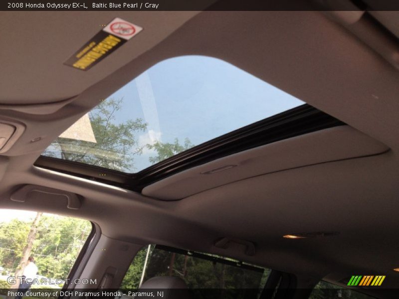 Baltic Blue Pearl / Gray 2008 Honda Odyssey EX-L