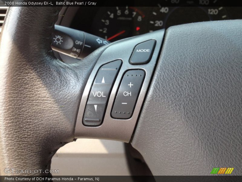 Baltic Blue Pearl / Gray 2008 Honda Odyssey EX-L