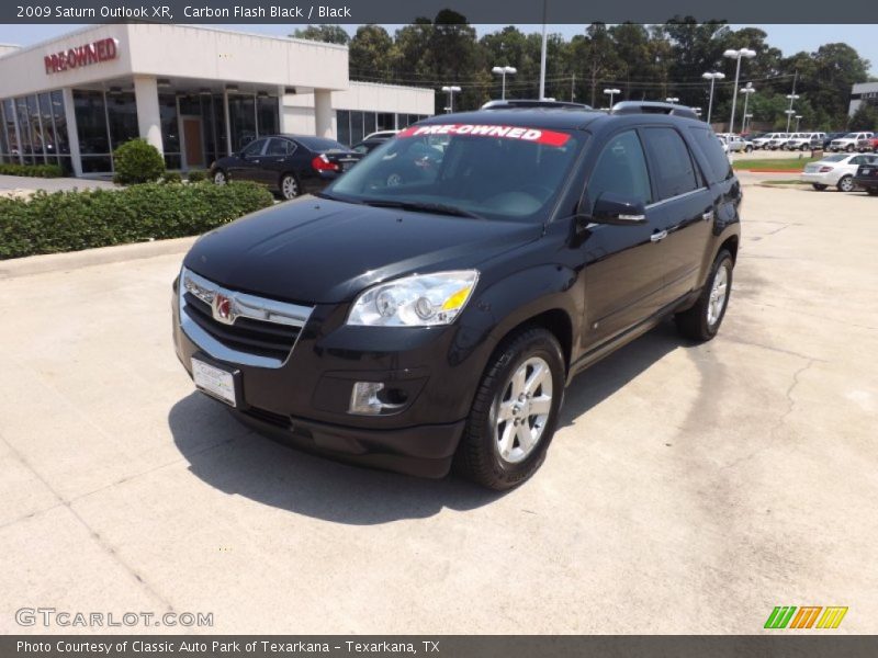 Carbon Flash Black / Black 2009 Saturn Outlook XR