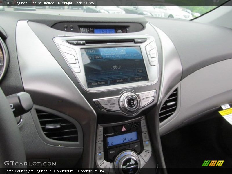 Midnight Black / Gray 2013 Hyundai Elantra Limited