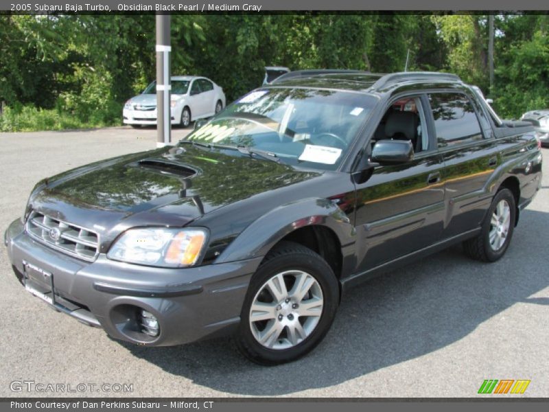 Obsidian Black Pearl / Medium Gray 2005 Subaru Baja Turbo