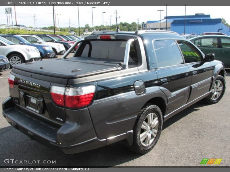Obsidian Black Pearl / Medium Gray 2005 Subaru Baja Turbo