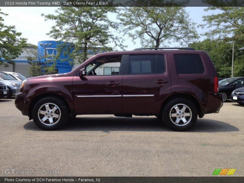 Dark Cherry Pearl / Black 2010 Honda Pilot Touring 4WD