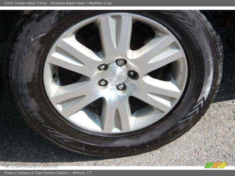 Obsidian Black Pearl / Medium Gray 2005 Subaru Baja Turbo