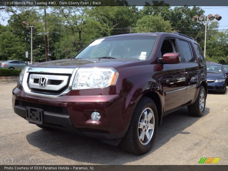 Dark Cherry Pearl / Black 2010 Honda Pilot Touring 4WD