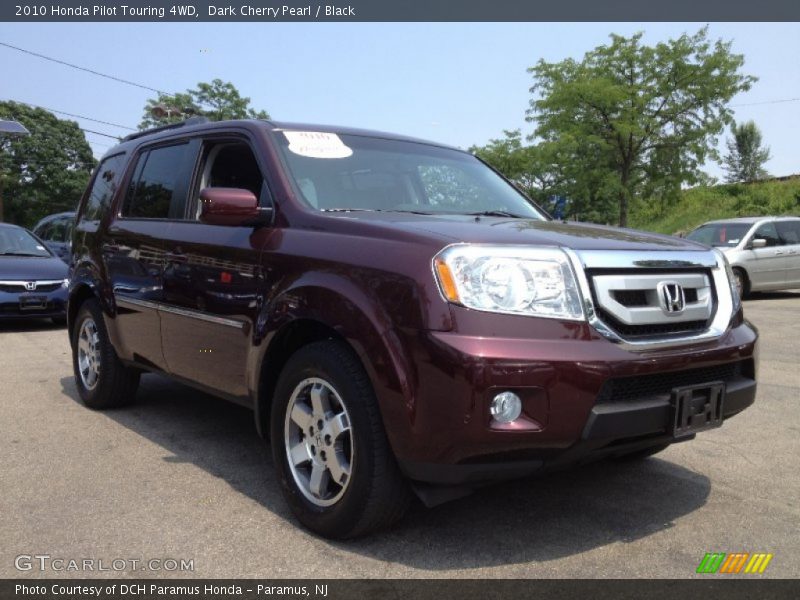 Dark Cherry Pearl / Black 2010 Honda Pilot Touring 4WD