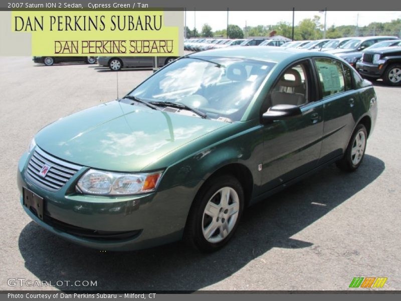 Cypress Green / Tan 2007 Saturn ION 2 Sedan