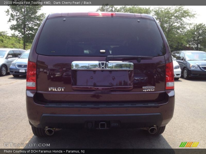 Dark Cherry Pearl / Black 2010 Honda Pilot Touring 4WD