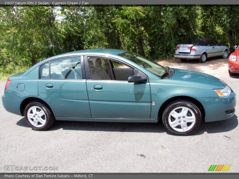 Cypress Green / Tan 2007 Saturn ION 2 Sedan