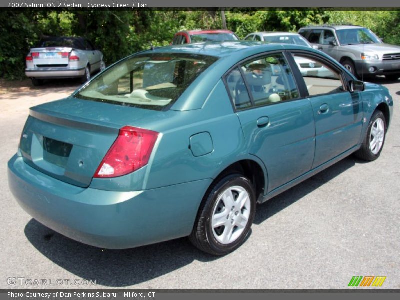 Cypress Green / Tan 2007 Saturn ION 2 Sedan