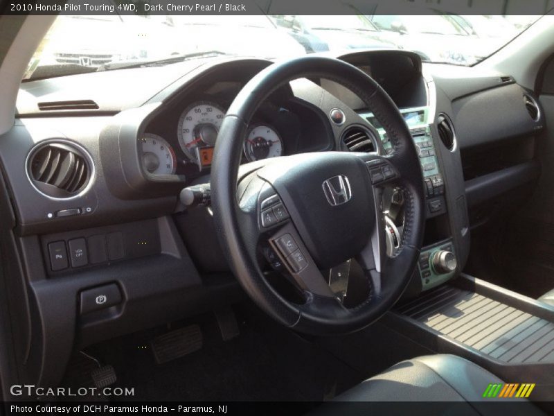 Dark Cherry Pearl / Black 2010 Honda Pilot Touring 4WD