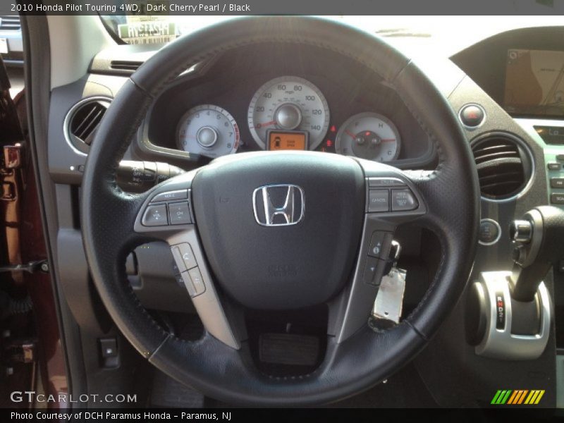 Dark Cherry Pearl / Black 2010 Honda Pilot Touring 4WD