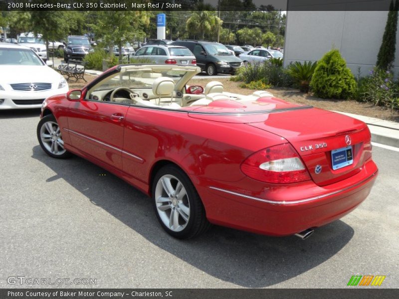 Mars Red / Stone 2008 Mercedes-Benz CLK 350 Cabriolet