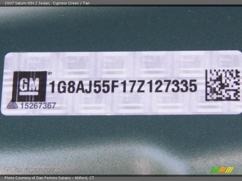 Cypress Green / Tan 2007 Saturn ION 2 Sedan