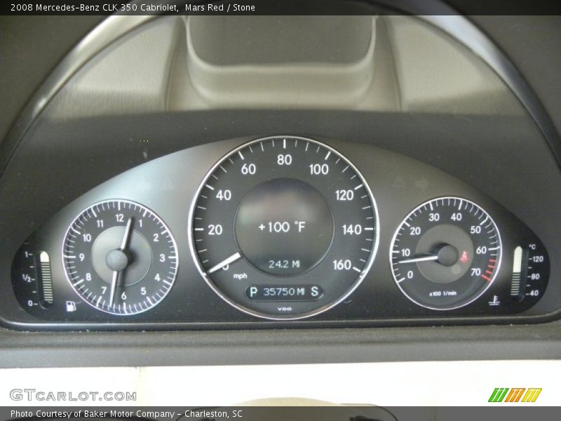 Mars Red / Stone 2008 Mercedes-Benz CLK 350 Cabriolet
