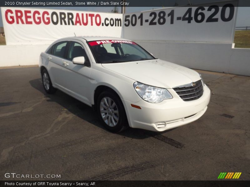 Stone White / Dark Slate Gray 2010 Chrysler Sebring Limited Sedan