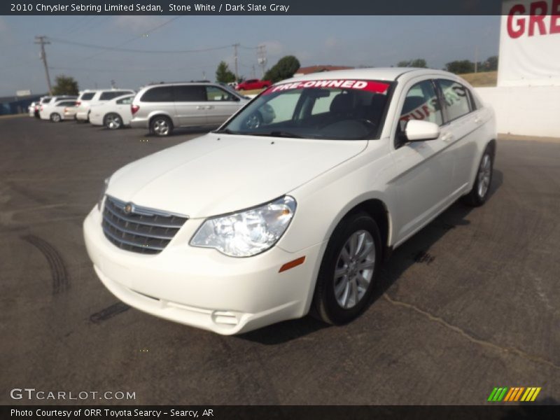 Stone White / Dark Slate Gray 2010 Chrysler Sebring Limited Sedan