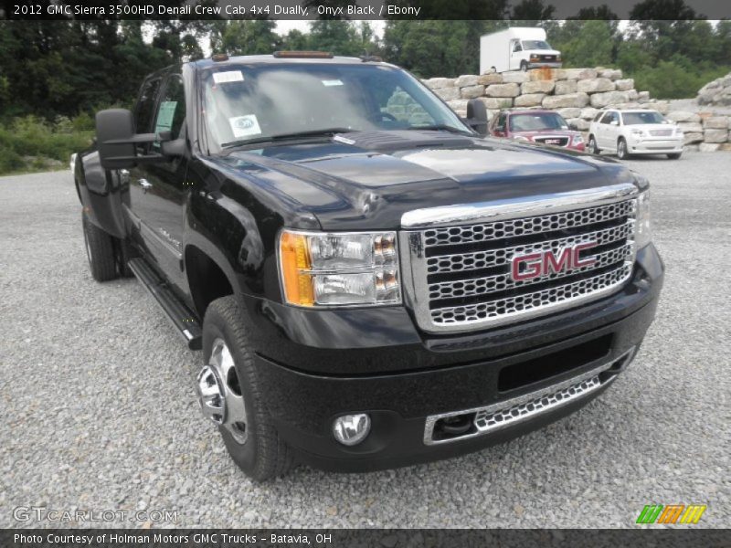 Onyx Black / Ebony 2012 GMC Sierra 3500HD Denali Crew Cab 4x4 Dually