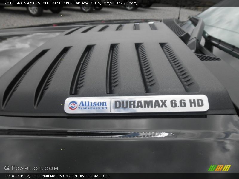 Onyx Black / Ebony 2012 GMC Sierra 3500HD Denali Crew Cab 4x4 Dually