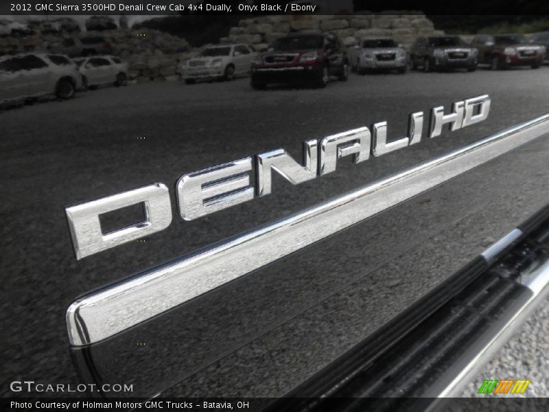 Onyx Black / Ebony 2012 GMC Sierra 3500HD Denali Crew Cab 4x4 Dually