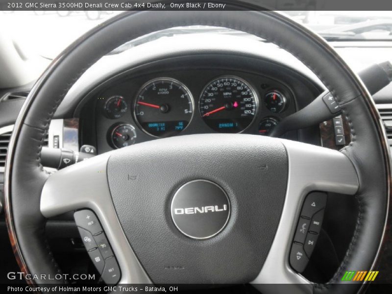 Onyx Black / Ebony 2012 GMC Sierra 3500HD Denali Crew Cab 4x4 Dually
