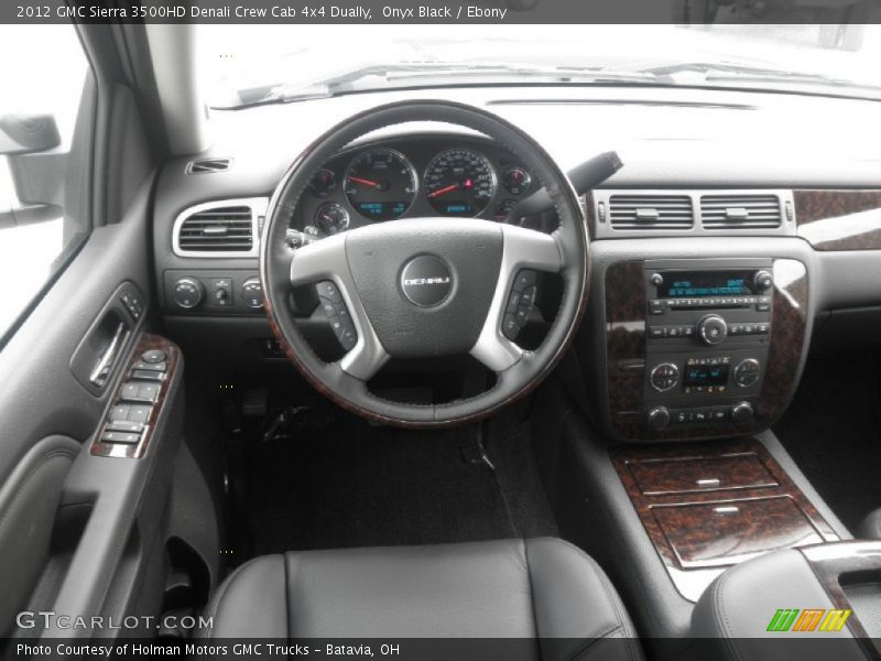 Onyx Black / Ebony 2012 GMC Sierra 3500HD Denali Crew Cab 4x4 Dually