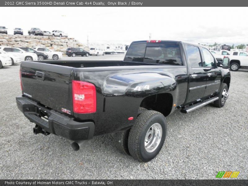 Onyx Black / Ebony 2012 GMC Sierra 3500HD Denali Crew Cab 4x4 Dually