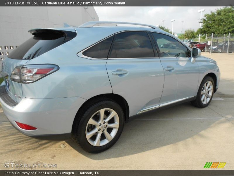 Cerulean Blue Metallic / Parchment/Brown Walnut 2010 Lexus RX 350
