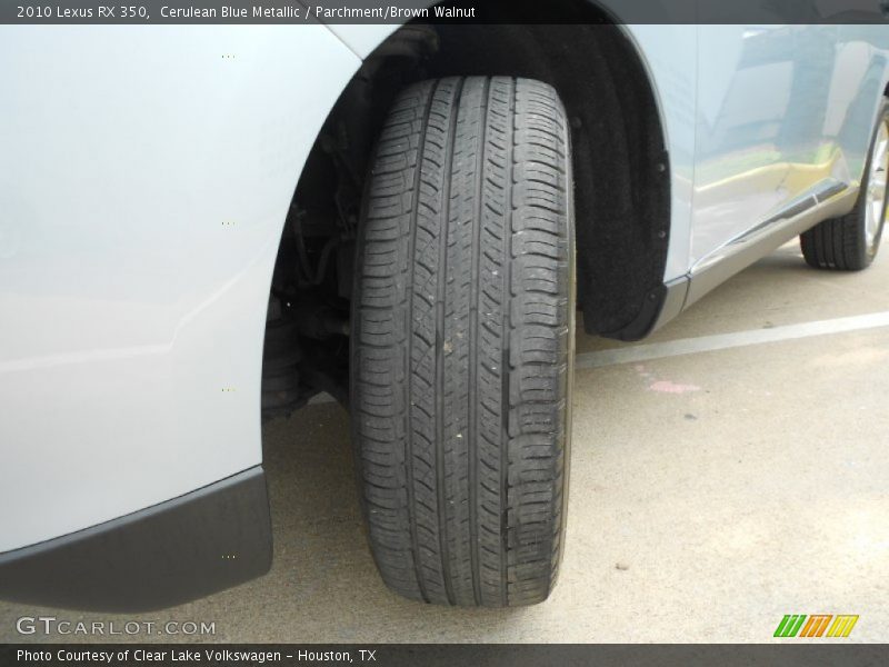 Cerulean Blue Metallic / Parchment/Brown Walnut 2010 Lexus RX 350