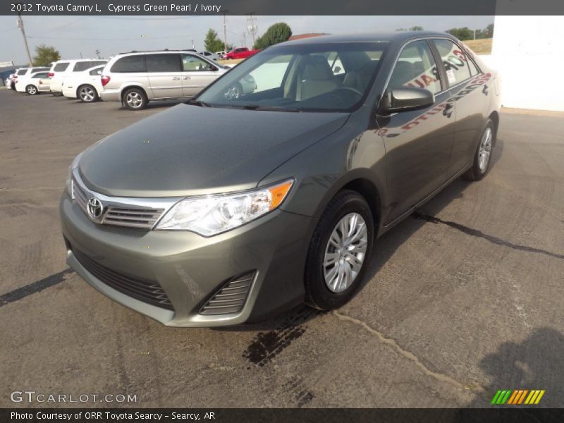 Cypress Green Pearl / Ivory 2012 Toyota Camry L
