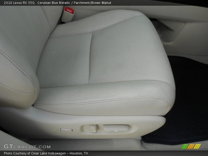 Cerulean Blue Metallic / Parchment/Brown Walnut 2010 Lexus RX 350