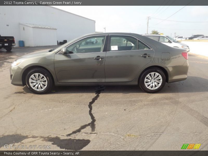 Cypress Green Pearl / Ivory 2012 Toyota Camry L