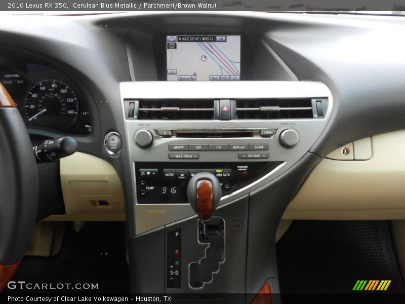 Cerulean Blue Metallic / Parchment/Brown Walnut 2010 Lexus RX 350